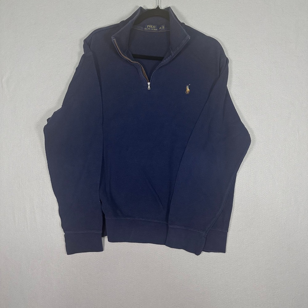 Polo Ralph Lauren Mens XXL Quarter Zip Pullover Sweater‎ Pony Logo